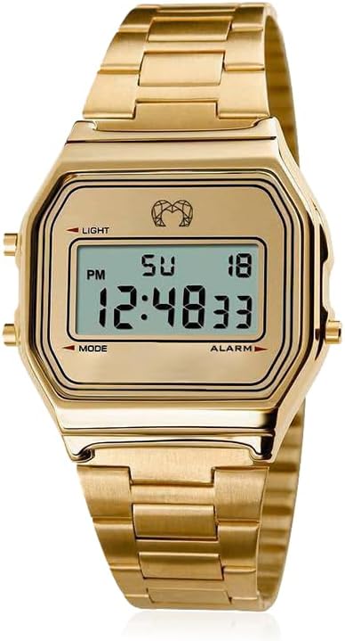 MARLION JEWELS Reloj Digital Mujer Dorado Vintage – Acero Inoxidable...