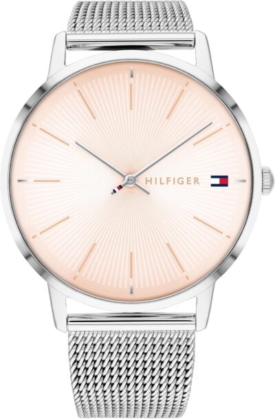 Tommy Hilfiger Reloj Analógico de Cuarzo para Mujer con Correa de Malla de...