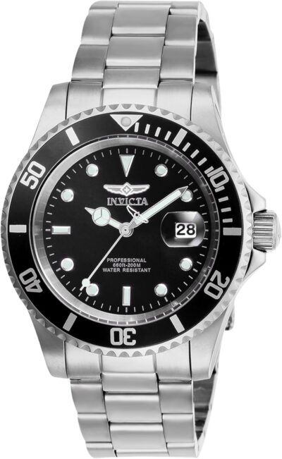 Pro Diver Stainless Steel Men’s Quartz Watch –...